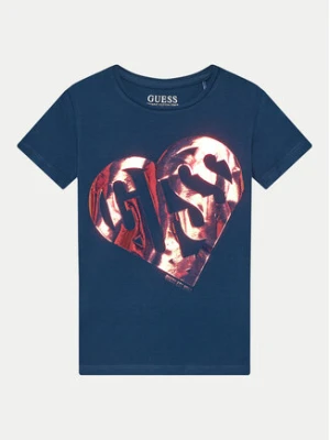 Guess T-Shirt J4YI42 K6YW4 Granatowy Regular Fit
