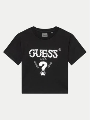 Guess T-Shirt J4YI46 K8FQ4 Czarny Regular Fit