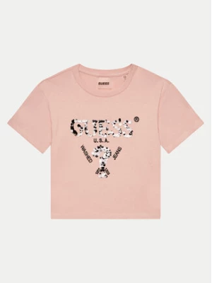 Guess T-Shirt J4YI46 K8FQ4 Różowy Boxy Fit