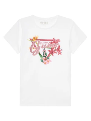 Guess T-Shirt J5GI16 K6YW4 Biały Regular Fit