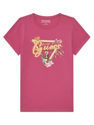 Guess T-Shirt J5GI16 K6YW4 Różowy Regular Fit
