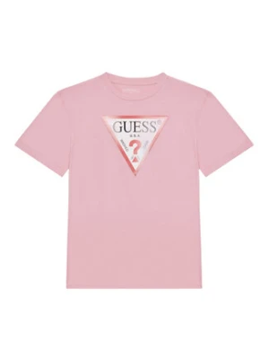 Guess T-Shirt J5GI34 K6YW4 Różowy Oversize