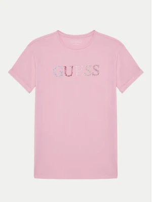 Guess T-Shirt J5GI38 J1314 Różowy Regular Fit