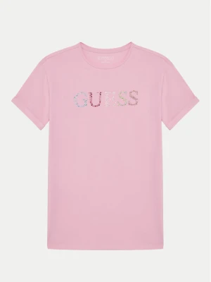 Guess T-Shirt J5GI38 J1314 Różowy Regular Fit