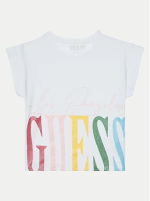 Guess T-Shirt J5RI00 K6YW4 Biały Regular Fit