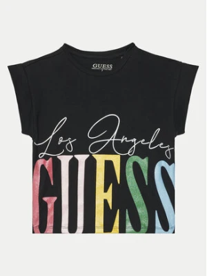 Guess T-Shirt J5RI00 K6YW4 Czarny Boxy Fit