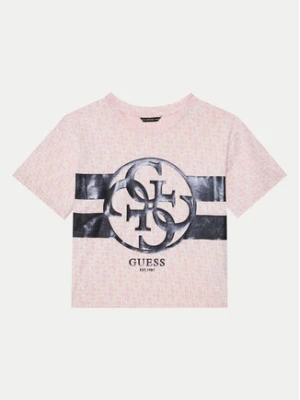 Guess T-Shirt J5RI04 K6YW4 Różowy Regular Fit