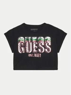 Guess T-Shirt J5RI10 K8HM4 Czarny Regular Fit