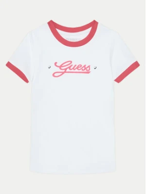 Guess T-Shirt J5RI11 K6YW4 Biały Regular Fit