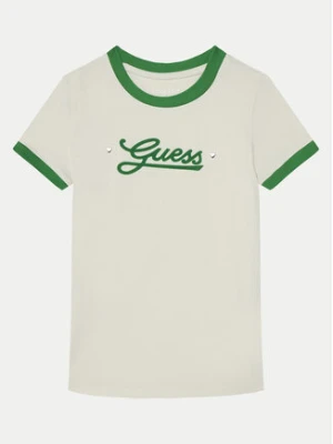 Guess T-Shirt J5RI11 K6YW4 Écru Regular Fit