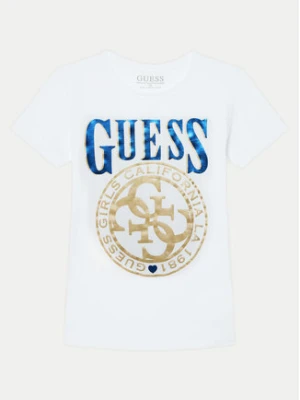 Guess T-Shirt J5RI20 K6YW4 Biały Regular Fit