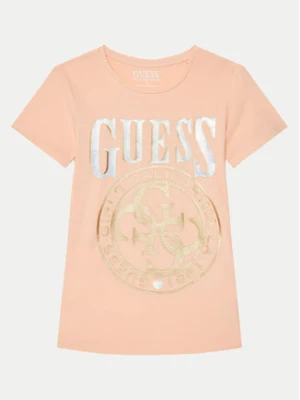 Guess T-Shirt J5RI20 K6YW4 Koralowy Regular Fit