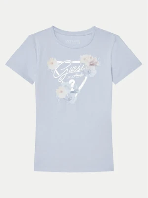 Guess T-Shirt J5RI22 K6YW4 Błękitny Regular Fit