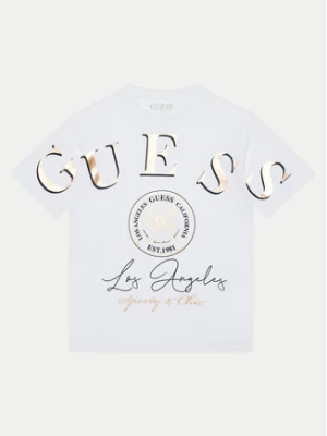 Guess T-Shirt J5RI28 K8HM4 Biały Regular Fit