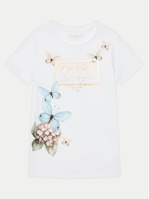 Guess T-Shirt J5RI33 K6YW4 Biały Regular Fit