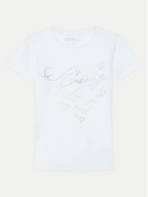 Guess T-Shirt J5RI38 K6YW4 Biały Regular Fit