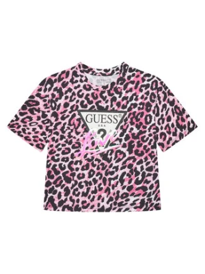 Guess T-Shirt J5YI07 K6YW4 Różowy Regular Fit