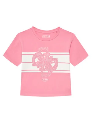 Guess T-Shirt J5YI09 K6YW4 Różowy Regular Fit