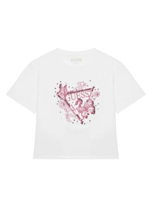 Guess T-Shirt J5YI35 K6YW4 Biały Regular Fit