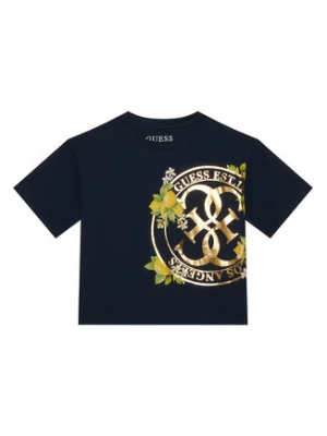 Guess T-Shirt J6GI00 K6YW4 Granatowy Regular Fit