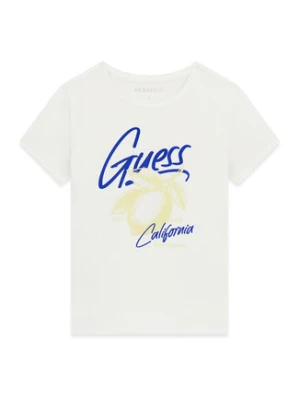 Guess T-Shirt J6GI01 K6YW4 Biały Regular Fit