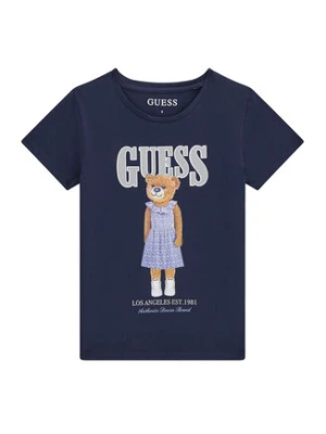 Guess T-Shirt J6GI04 K6YW4 Granatowy Regular Fit