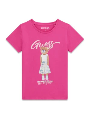 Guess T-Shirt J6GI04 K6YW4 Różowy Regular Fit