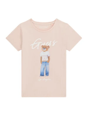 Guess T-Shirt J6GI04 K6YW4 Różowy Regular Fit