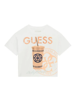 Guess T-Shirt J6GI06 K6YW4 Biały Relaxed Fit