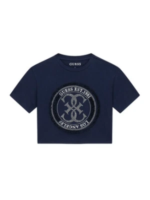 Guess T-Shirt J6GI07 K6YW4 Granatowy Relaxed Fit