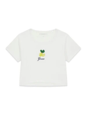Guess T-Shirt J6GI10 K6YW4 Biały Relaxed Fit