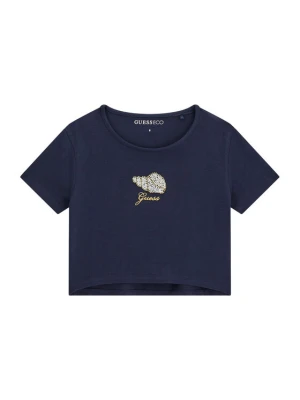 Guess T-Shirt J6GI10 K6YW4 Granatowy Relaxed Fit