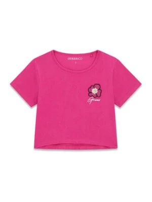 Guess T-Shirt J6GI10 K6YW4 Różowy ciemny Relaxed Fit