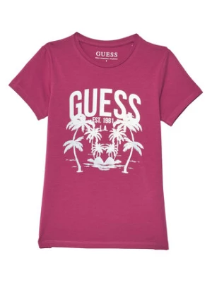 Guess T-Shirt J6GI14 K6YW4 Różowy Regular Fit
