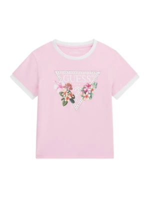 Guess T-Shirt J6GI23 K6YW4 Różowy jasny Regular Fit