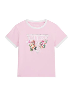 Guess T-Shirt J6GI23 K6YW4 Różowy jasny Regular Fit
