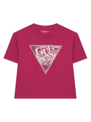 Guess T-Shirt J6GI24 K6YW4 Różowy ciemny Relaxed Fit