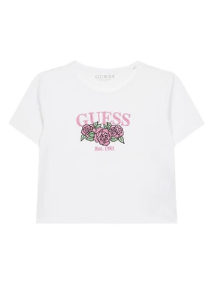 Guess T-Shirt J6RI06 K6YW4 Biały Regular Fit