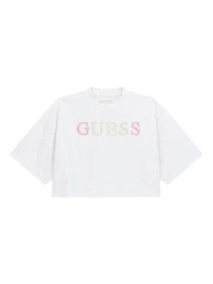 Guess T-Shirt J6RI11 KCNQ4 Biały Oversize