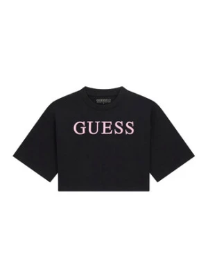 Guess T-Shirt J6RI11 KCNQ4 Czarny Oversize