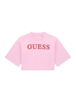 Guess T-Shirt J6RI11 KCNQ4 Różowy Oversize