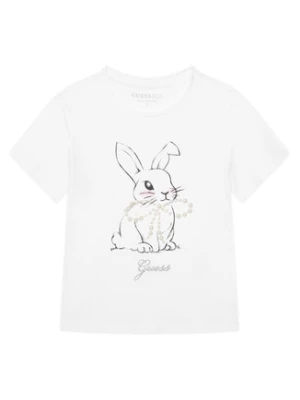 Guess T-Shirt J6RI24 K6YW4 Biały Regular Fit