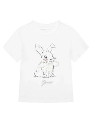 Guess T-Shirt J6RI24 K6YW4 Biały Regular Fit