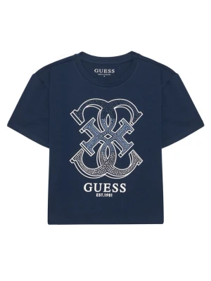 Guess T-Shirt J6RI28 K6YW4 Granatowy Regular Fit