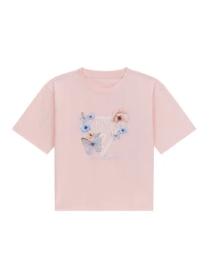Guess T-Shirt J6RI32 K6YW4 Różowy Regular Fit