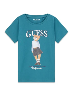 Guess T-Shirt J6YI08 K3710 Zielony Regular Fit