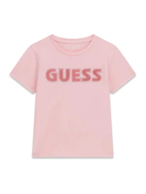 Guess T-Shirt J6YI12 2K4421 Różowy Regular Fit