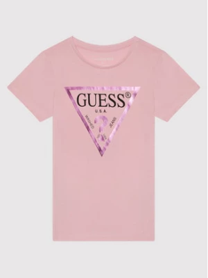 Guess T-Shirt J73I56 K8HM0 Różowy Regular Fit