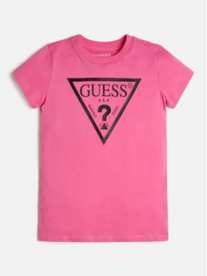 Guess T-Shirt J73I56 K8HM0 Różowy Regular Fit