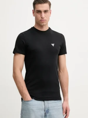 Guess t-shirt JOE męski kolor czarny gładki U5GM11 K6YW1